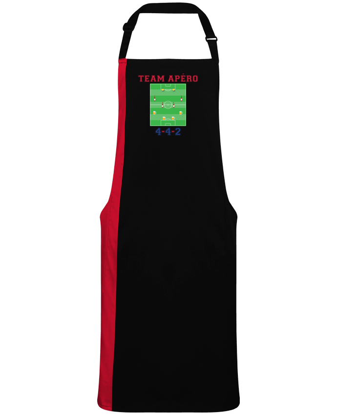 Two-tone long Apron Team apéro football by  tunetoo