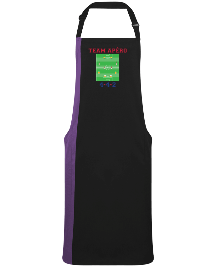 Two-tone long Apron Team apéro football by  tunetoo