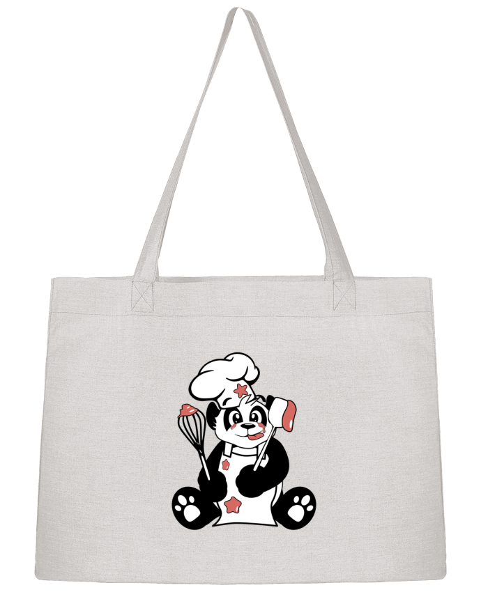 Shopping tote bag Stanley Stella Panda Pot'Chef by CoeurDeChoux