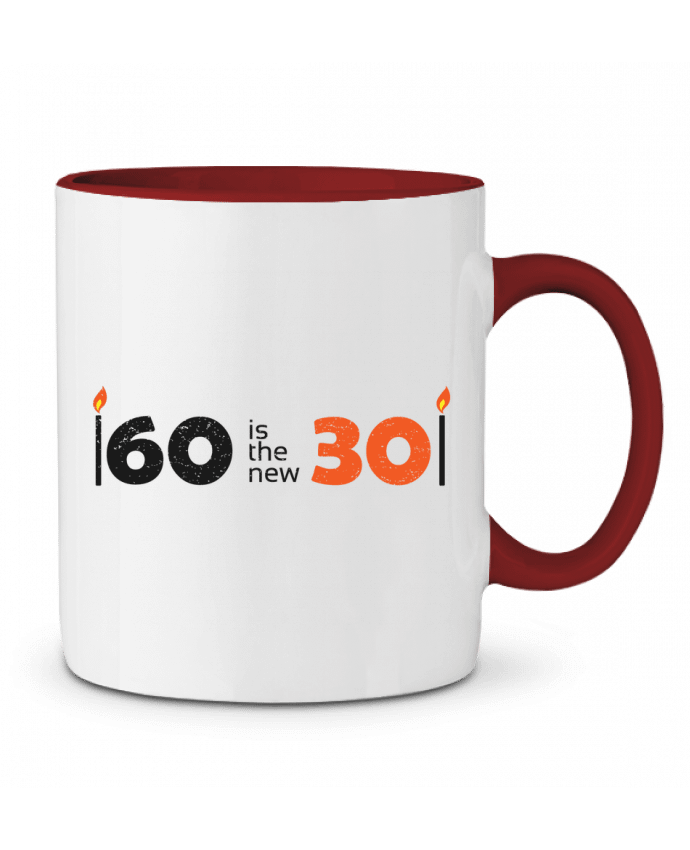 Mug bicolore 60 is the 30 tunetoo