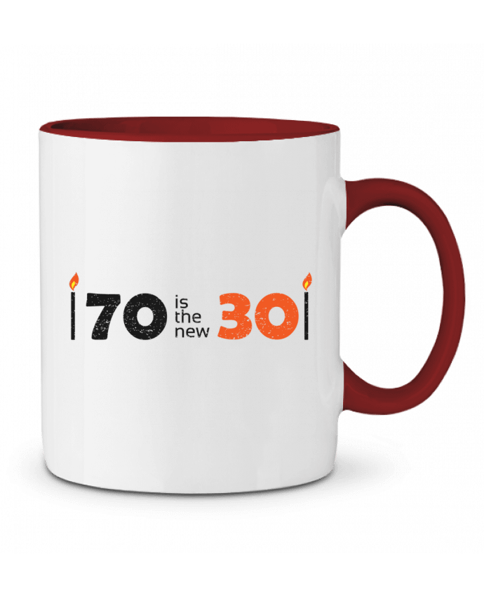 Mug bicolore 70 is the new 30 tunetoo