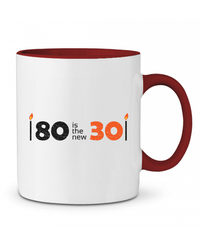 Mug bicolore 80 is the new 30 tunetoo