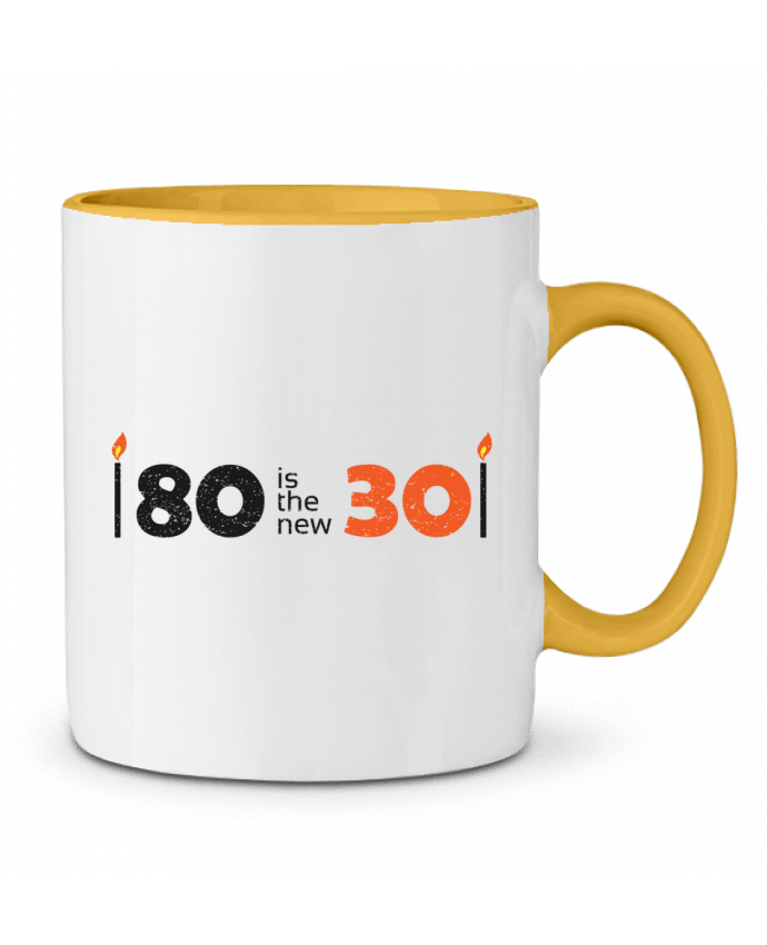 Mug bicolore 80 is the new 30 tunetoo
