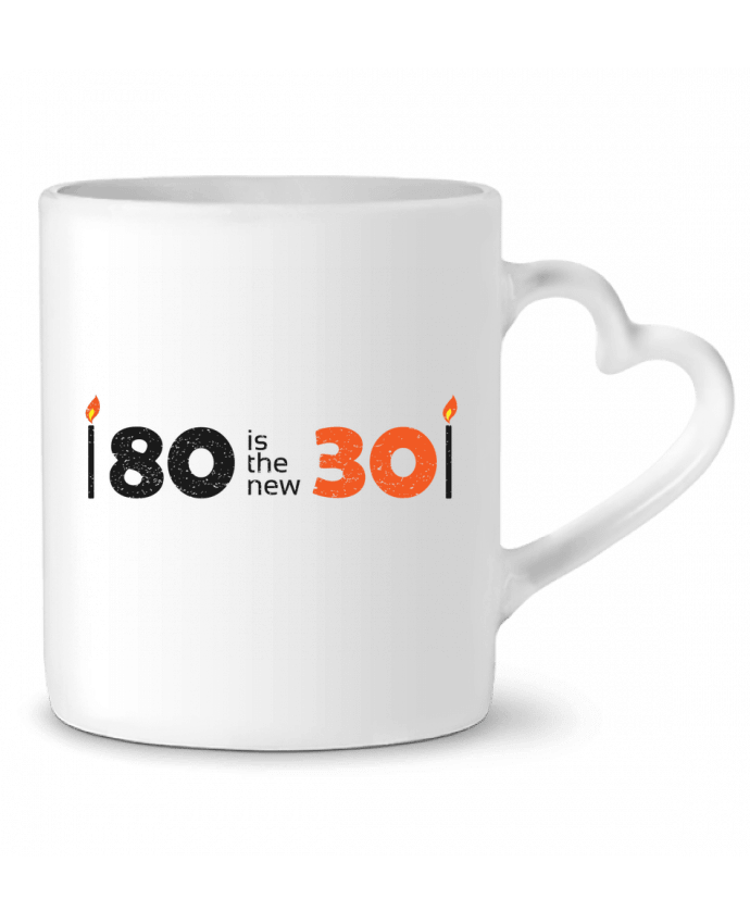 Mug Heart 80 is the new 30 by tunetoo