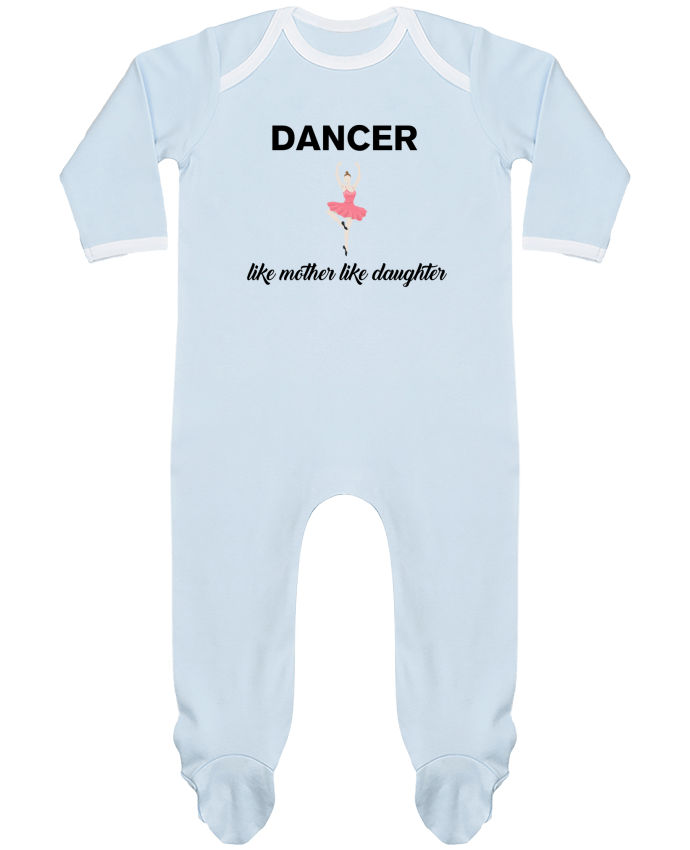 Baby Sleeper long sleeves Contrast Dancer like mother like daughter by tunetoo