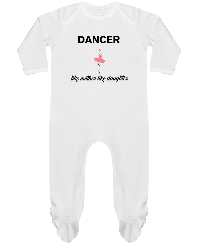 Baby Sleeper long sleeves Contrast Dancer like mother like daughter by tunetoo