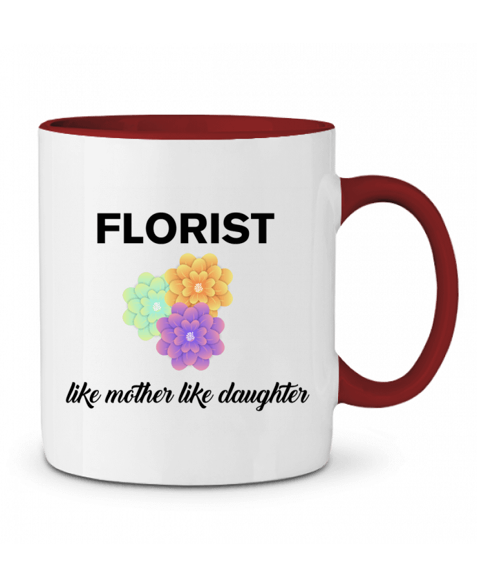 Mug bicolore Florist like mother like daughter tunetoo