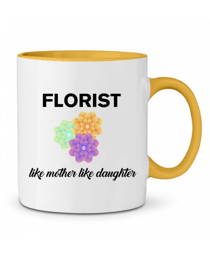 Mug bicolore Florist like mother like daughter tunetoo