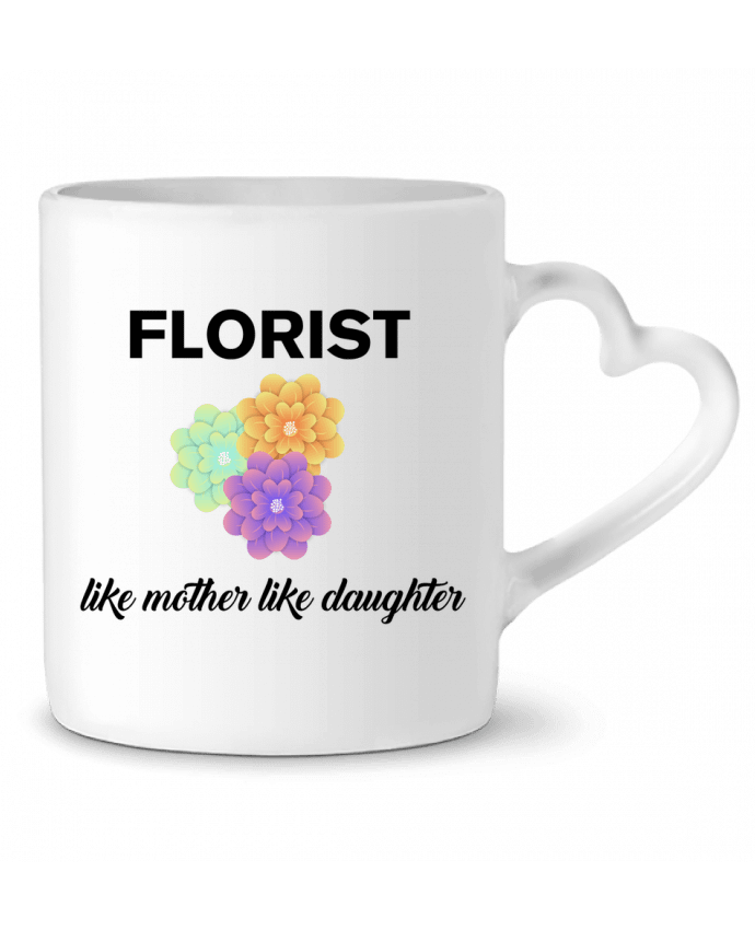 Mug coeur Florist like mother like daughter par tunetoo