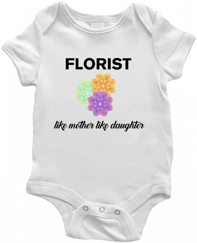 Body bébé Florist like mother like daughter par tunetoo