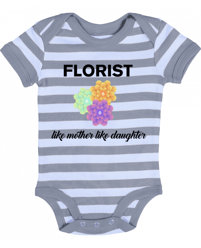 Baby Body striped Florist like mother like daughter - tunetoo