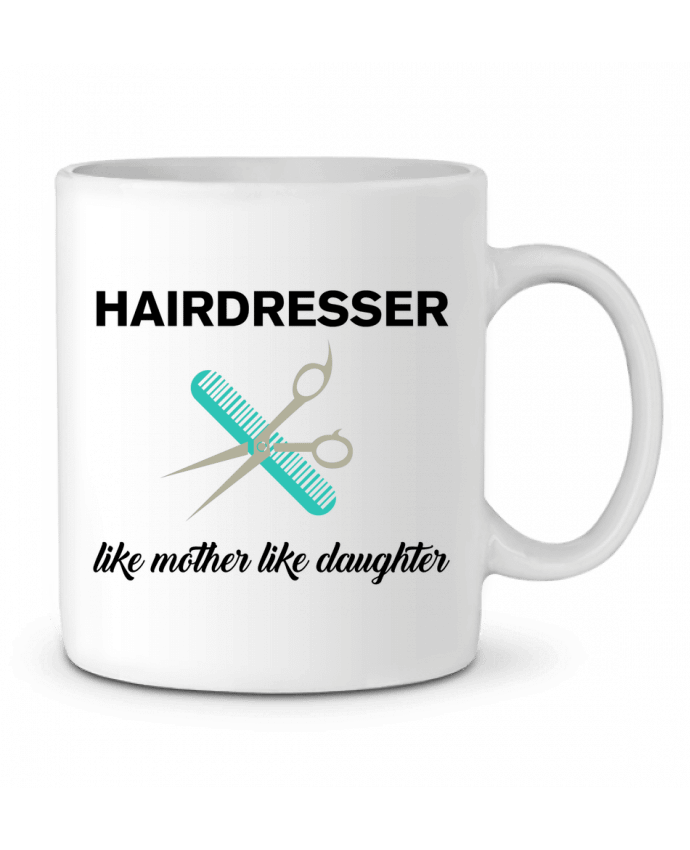 Ceramic Mug Hairdresser like mother like daughter by tunetoo