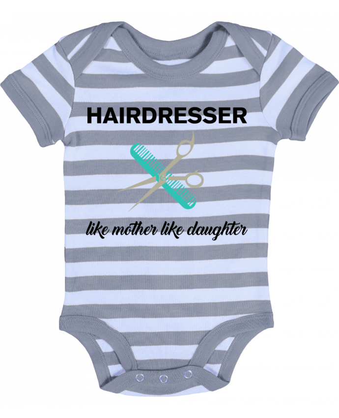 Baby Body striped Hairdresser like mother like daughter - tunetoo