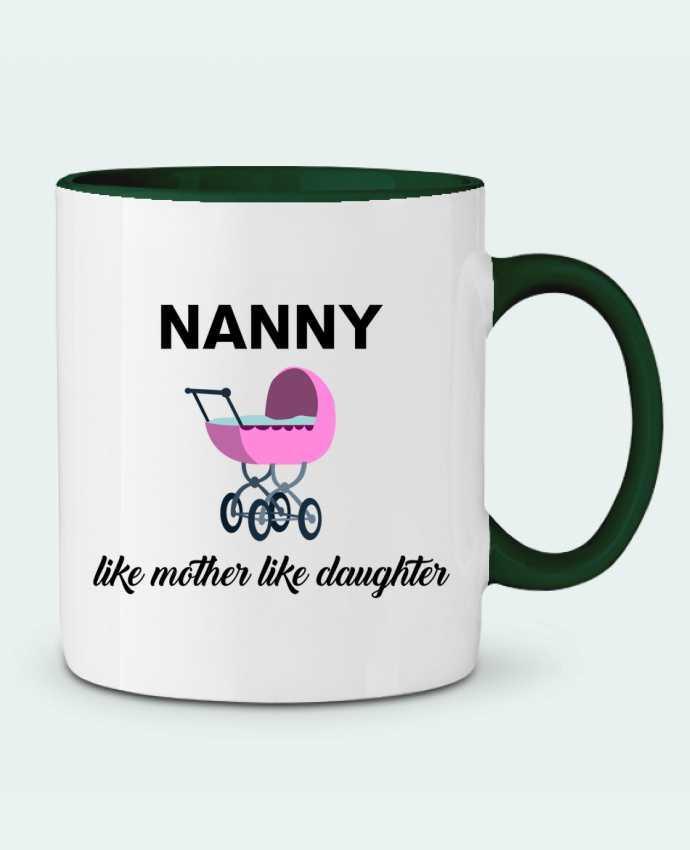 Two-tone Ceramic Mug Nanny like mother like daughter tunetoo