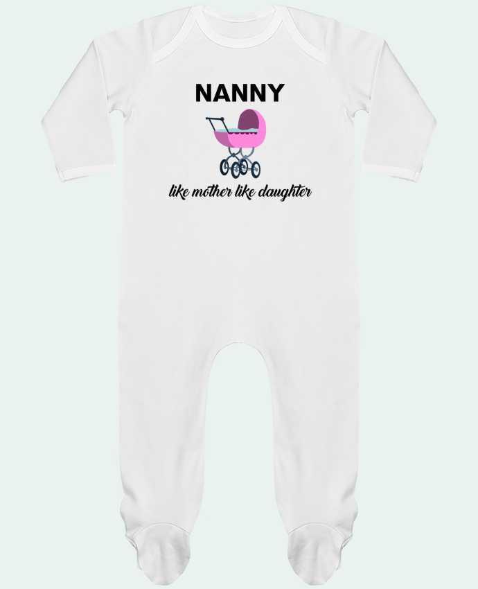Baby Sleeper long sleeves Contrast Nanny like mother like daughter by tunetoo