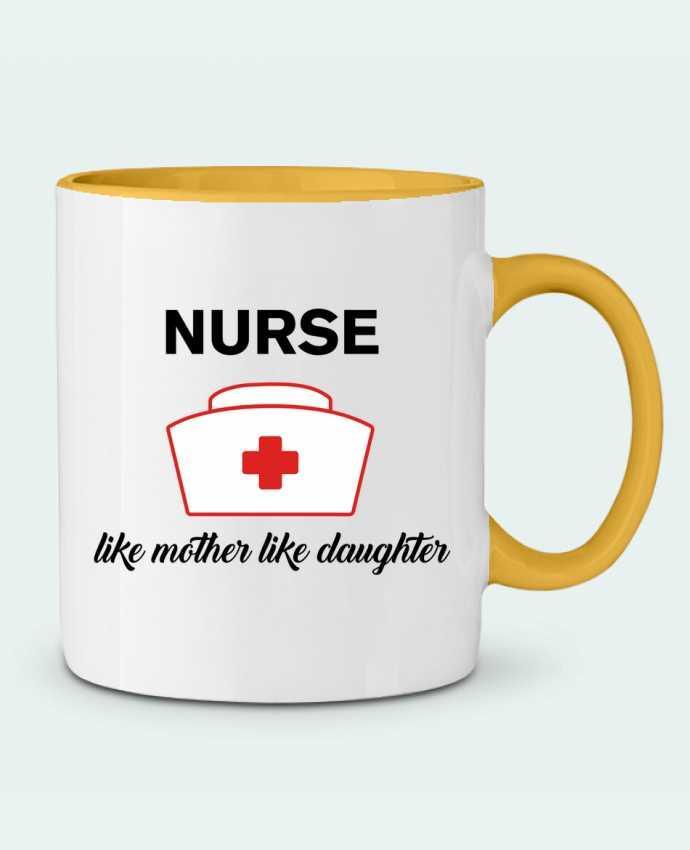 Two-tone Ceramic Mug Nurse like mother like daughter tunetoo