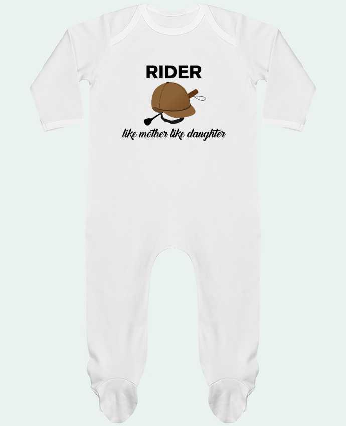 Baby Sleeper long sleeves Contrast Rider like mother like daughter by tunetoo