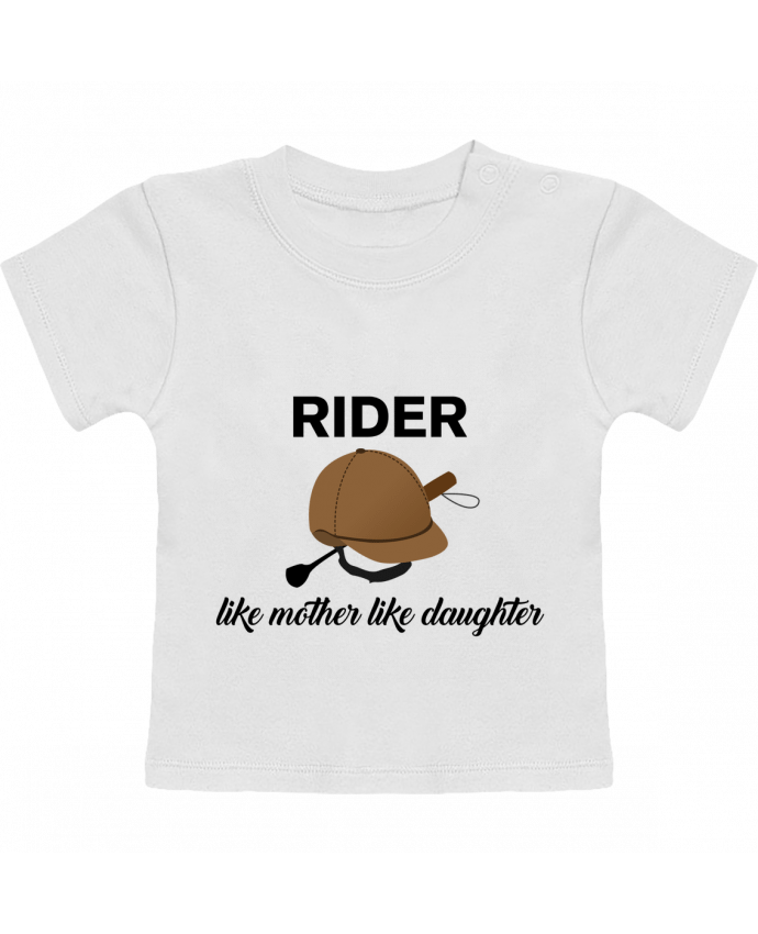 T-Shirt Baby Short Sleeve Rider like mother like daughter manches courtes du designer tunetoo
