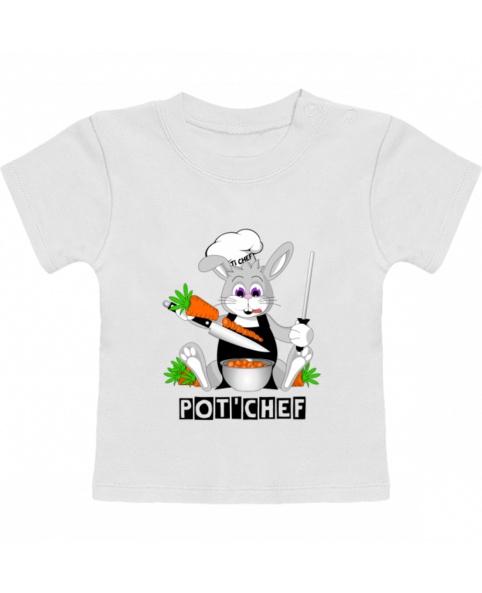 T-Shirt Baby Short Sleeve Lapin Pot'Chef manches courtes du designer CoeurDeChoux