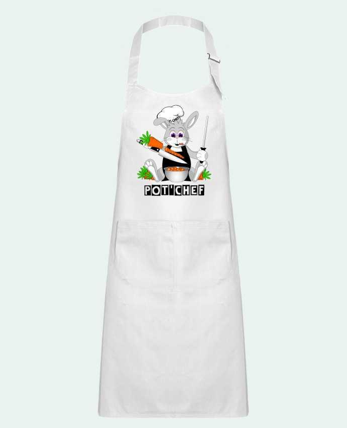 Kids chef pocket apron Lapin Pot'Chef by CoeurDeChoux