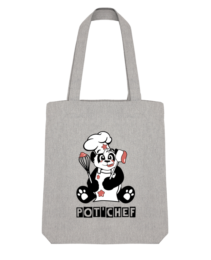 Tote Bag Stanley Stella Panda Pot'Chef - Typo par CoeurDeChoux 