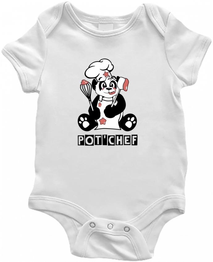 Body bébé Panda Pot'Chef - Typo par CoeurDeChoux