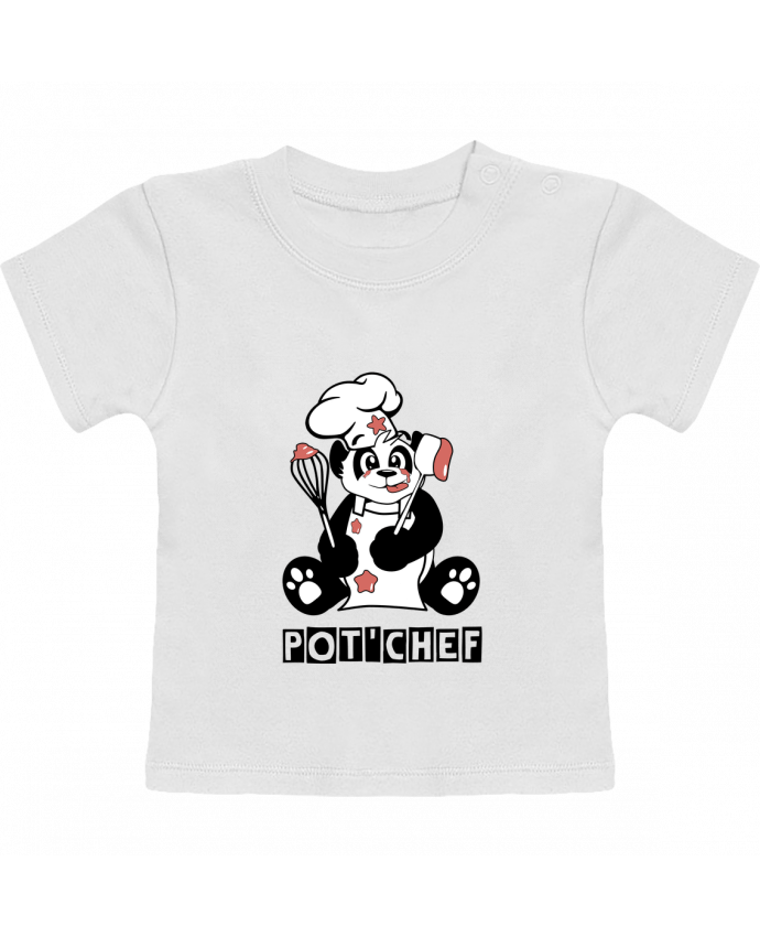 T-Shirt Baby Short Sleeve Panda Pot'Chef - Typo manches courtes du designer CoeurDeChoux