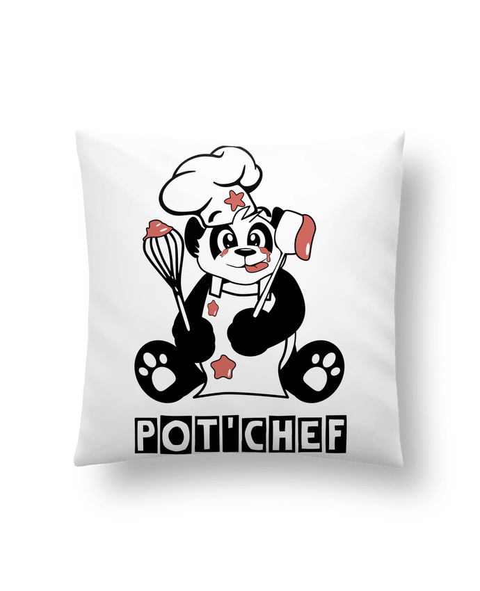 Cojín Sintético Suave 45 x 45 cm Panda Pot'Chef - Typo por CoeurDeChoux