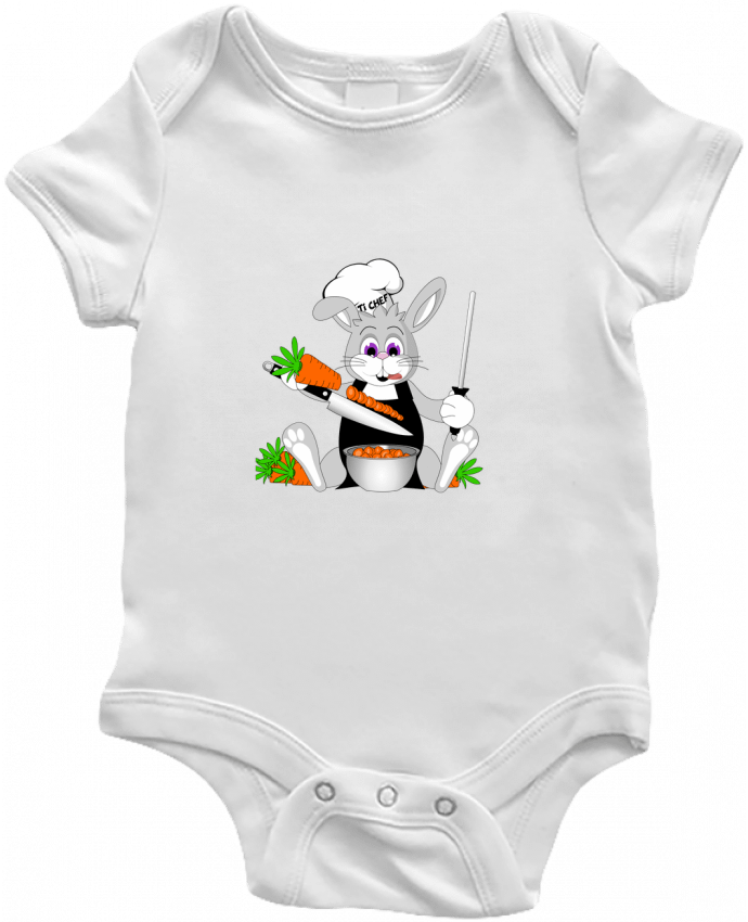 Body bébé Lapin Pot'Chef - sans typo par CoeurDeChoux