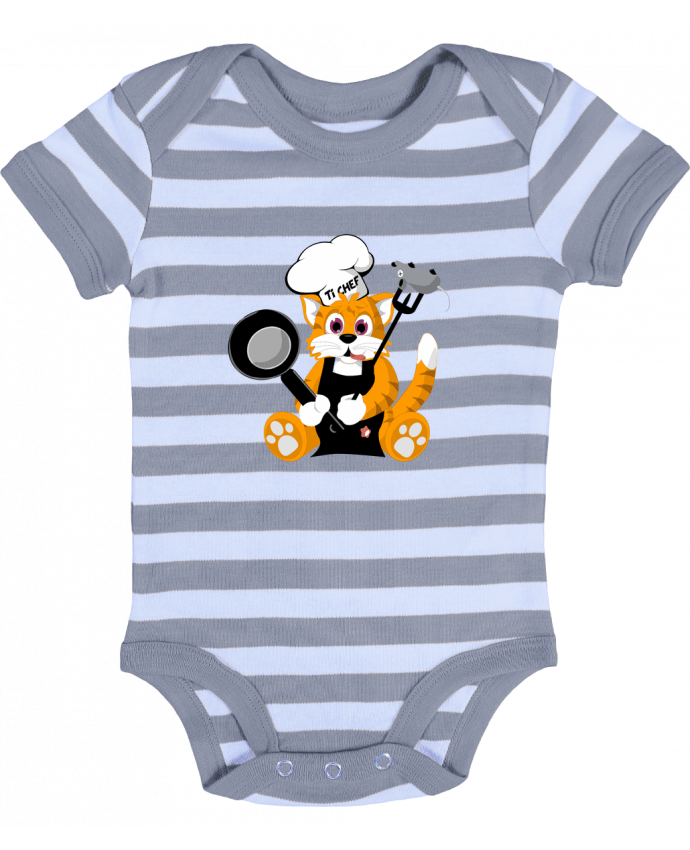 Baby Body striped Chat Pot'Chef - CoeurDeChoux