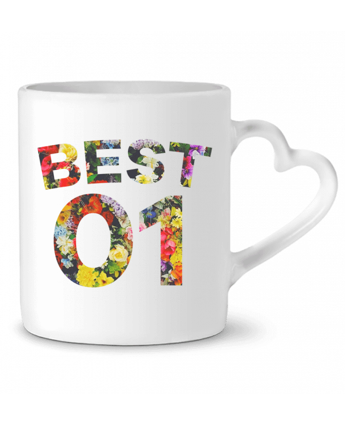 Mug coeur BEST FRIENDS FLOWER 1 par tunetoo