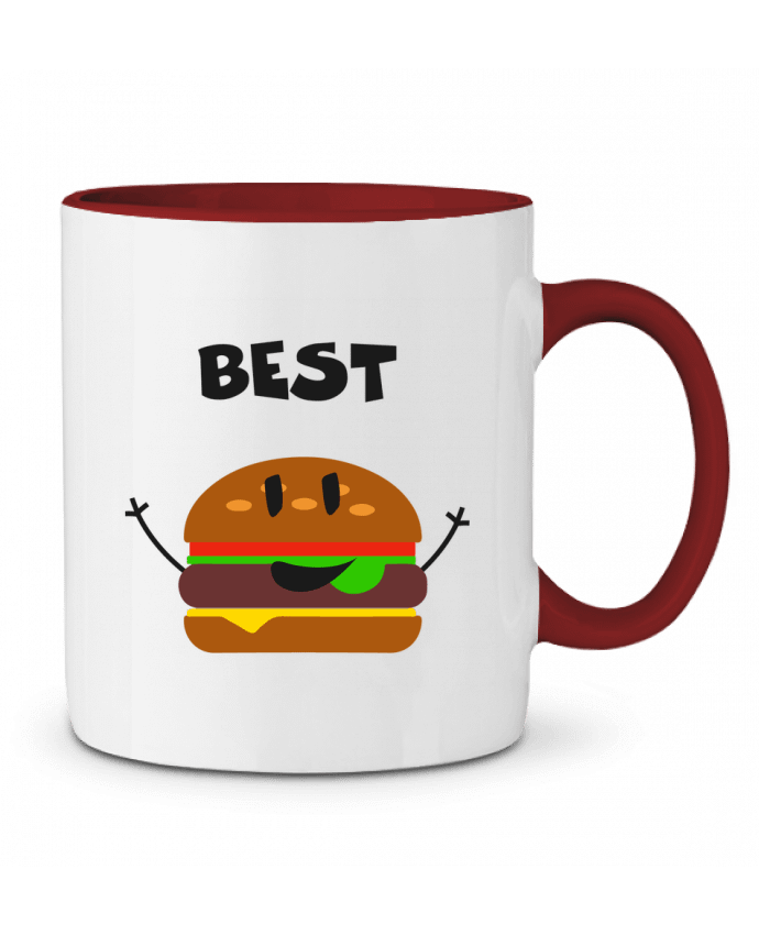 Mug bicolore BEST FRIENDS BURGER 1 tunetoo