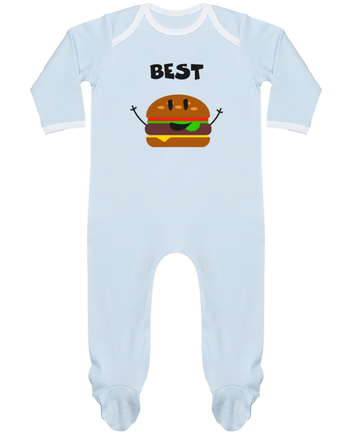 Body Pyjama Bébé BEST FRIENDS BURGER 1 par tunetoo