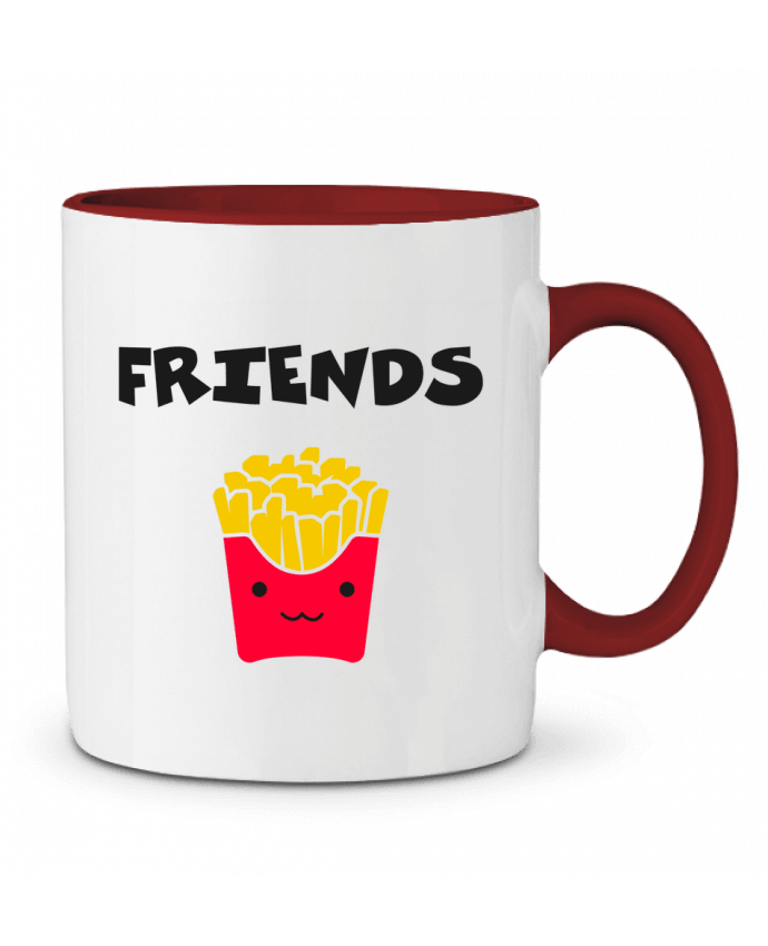 Two-tone Ceramic Mug BEST FRIENDS FRIES tunetoo