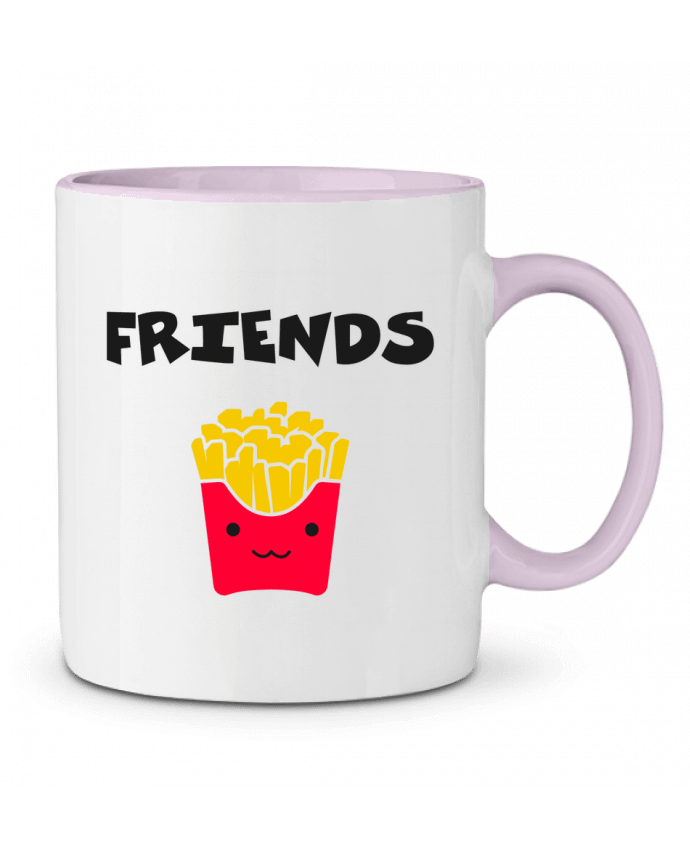 Two-tone Ceramic Mug BEST FRIENDS FRIES tunetoo