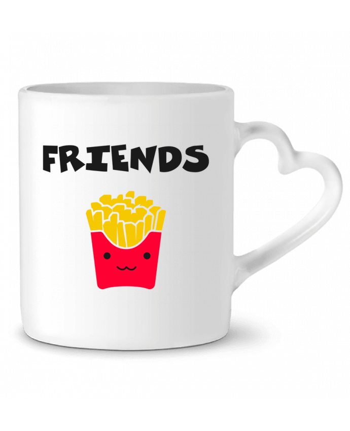 Mug Heart BEST FRIENDS FRIES by tunetoo