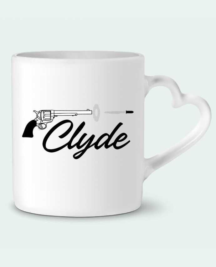 Mug coeur Clyde par tunetoo