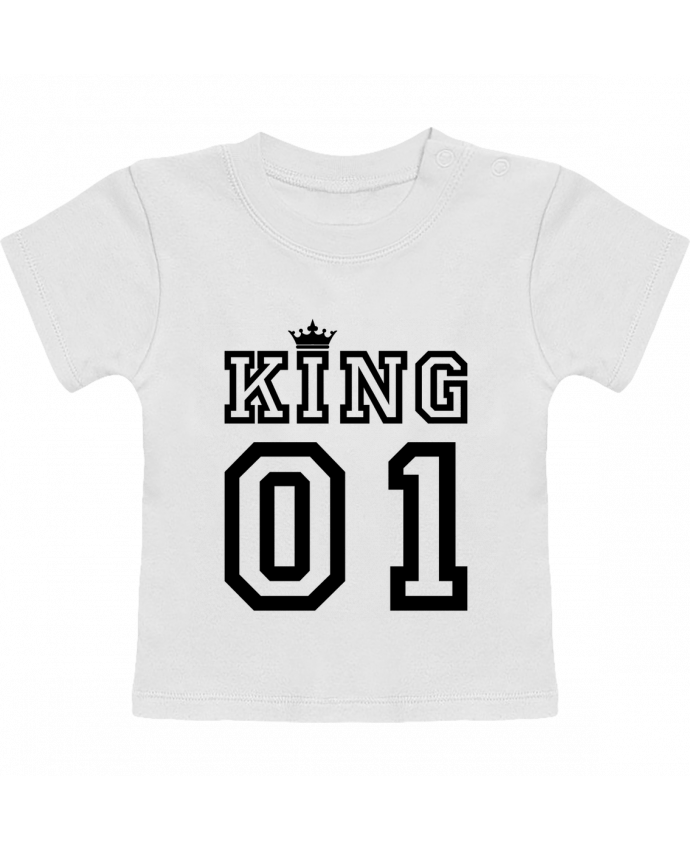 Camiseta Bebé Manga Corta King 01 manches courtes du designer tunetoo