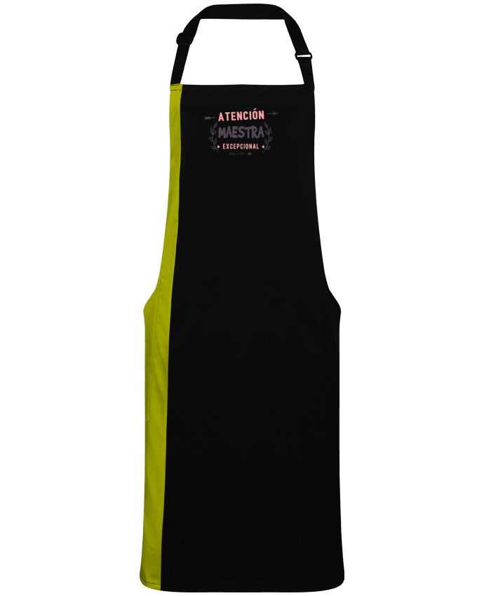 Two-tone long Apron Atención maestra exceptional by  tunetoo