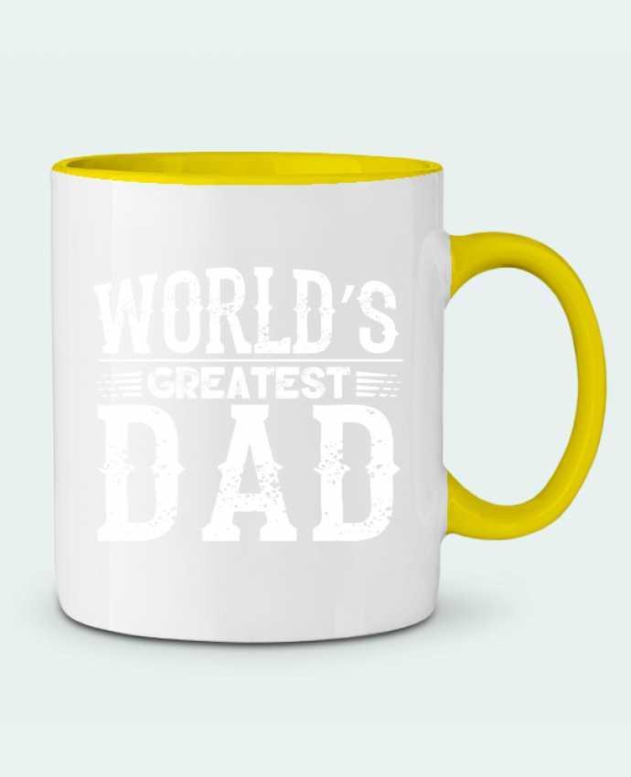 Mug bicolore World's greatest dad Original t-shirt