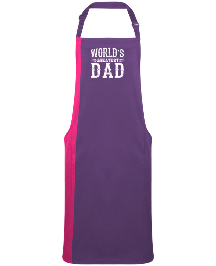 Tablier bicolore World's greatest dad par  Original t-shirt