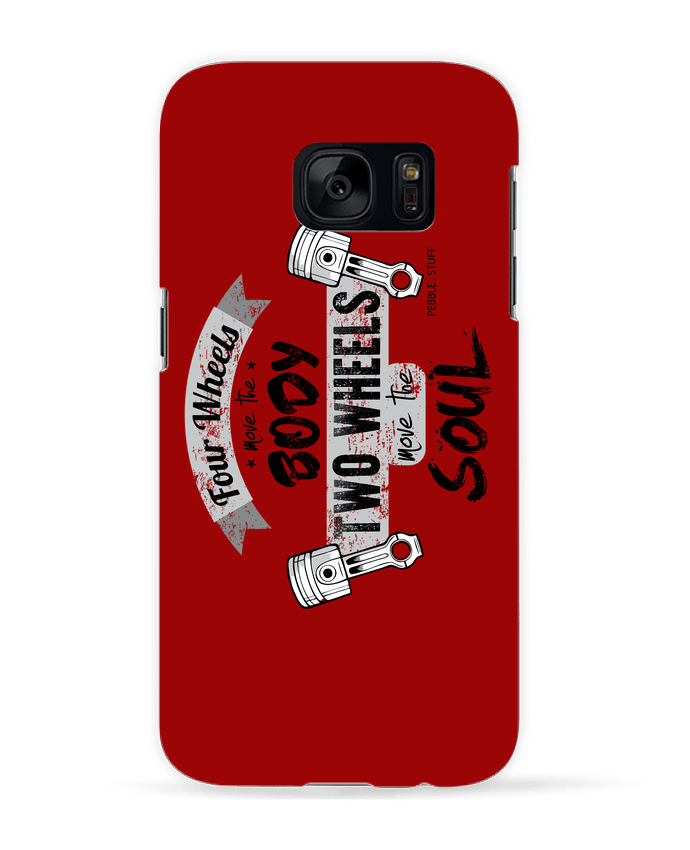 Coque 3D Samsung Galaxy S7  Moto Wheels Life par Original t-shirt