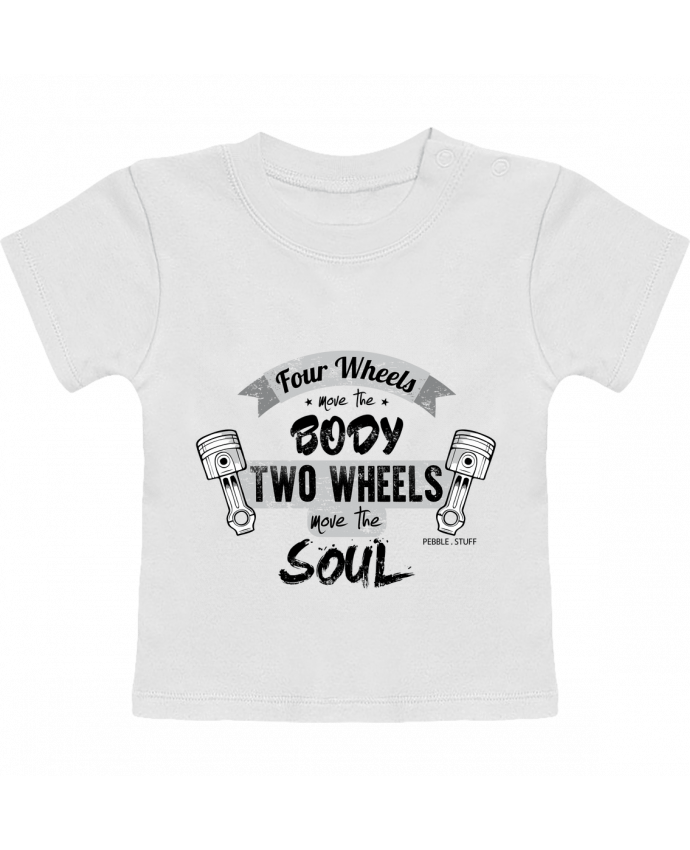 T-shirt bébé Moto Wheels Life manches courtes du designer Original t-shirt