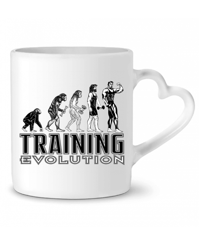 Mug coeur Training evolution par Original t-shirt