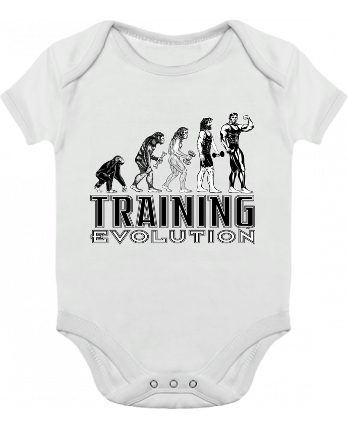 Body bébé manches contrastées Training evolution par Original t-shirt