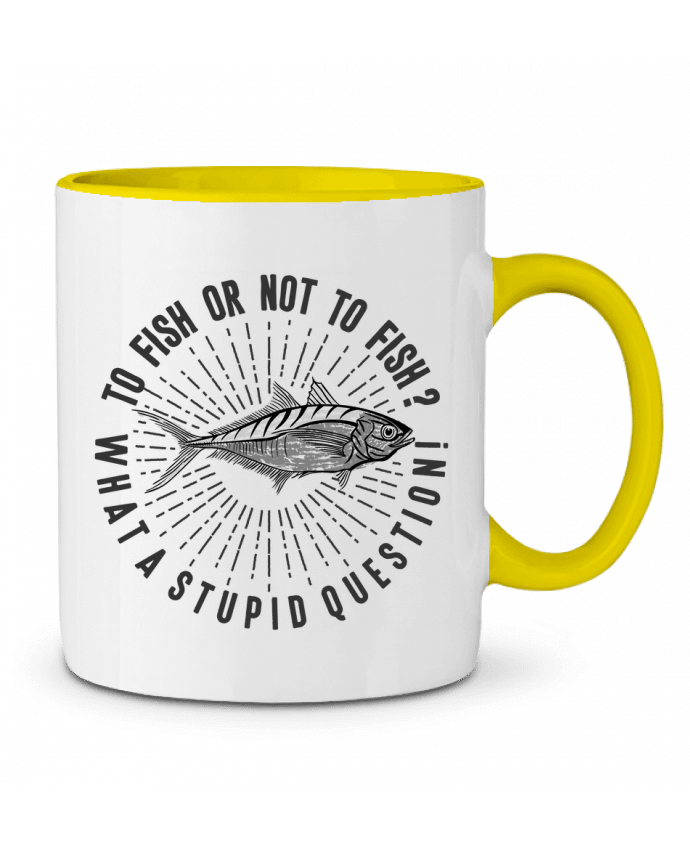 Two-tone Ceramic Mug Fishing Shakespeare Quote Original t-shirt