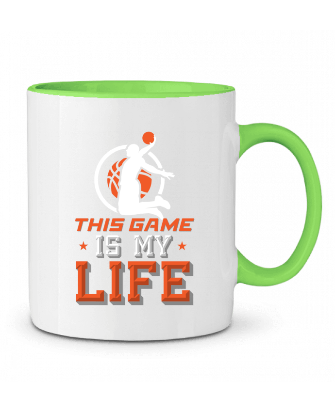 Two-tone Ceramic Mug Basketball Life Original t-shirt