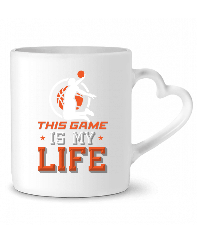 Mug coeur Basketball Life par Original t-shirt