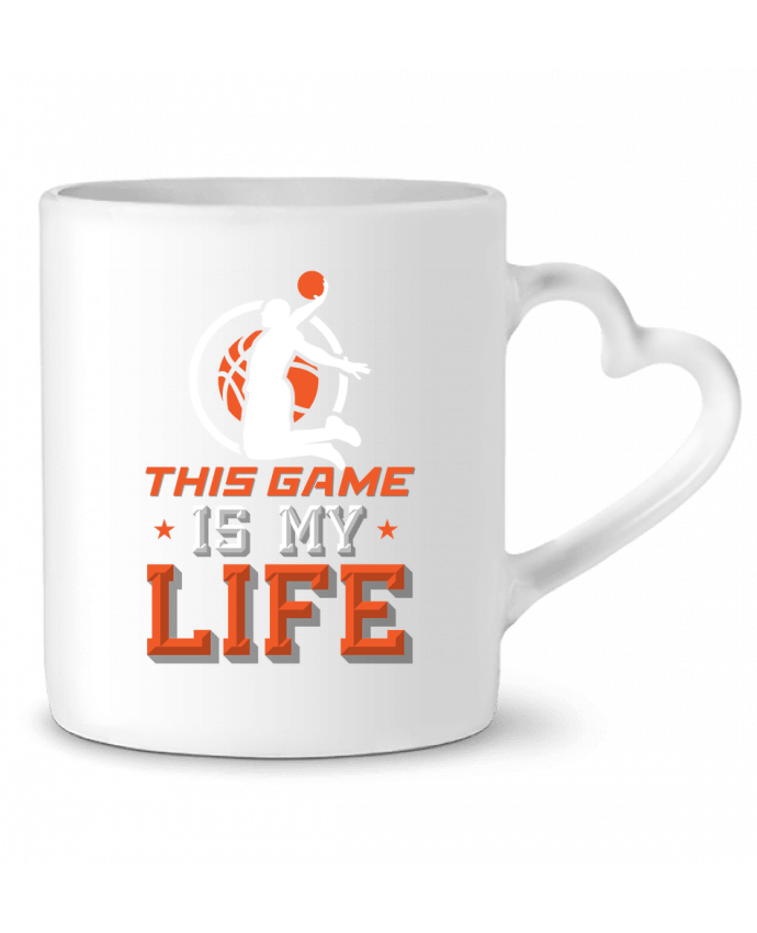 Taza Corazón Basketball Life por Original t-shirt