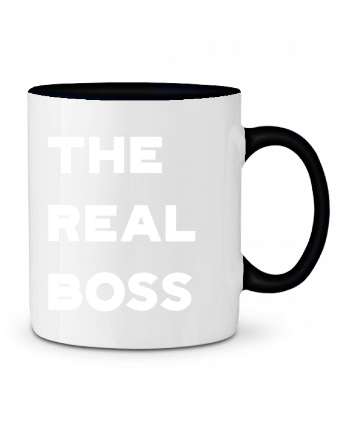 Taza Cerámica Bicolor The real boss Original t-shirt